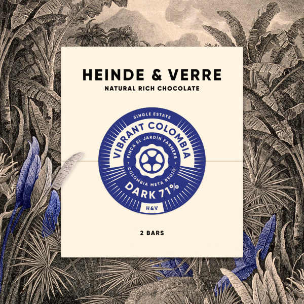 Heinde & Verre 71% Vibrant Colombia dark Chocolate 70g