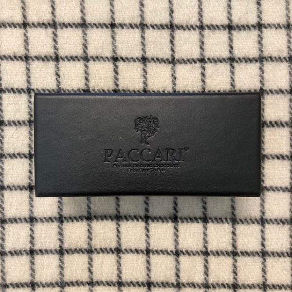 Paccari Chocolate in Leren Gift Box BIO (5 verpakkingen)
