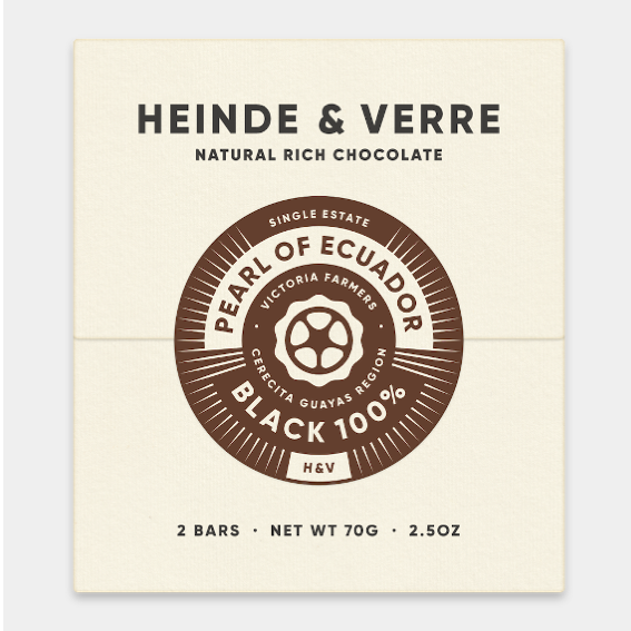 Heinde & Verre Pearl of Ecuador Black 100%