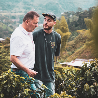 Juan Felipe en zijn vader Elmer Restrepo